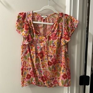 Lucky Brand- Ruffle Shirt